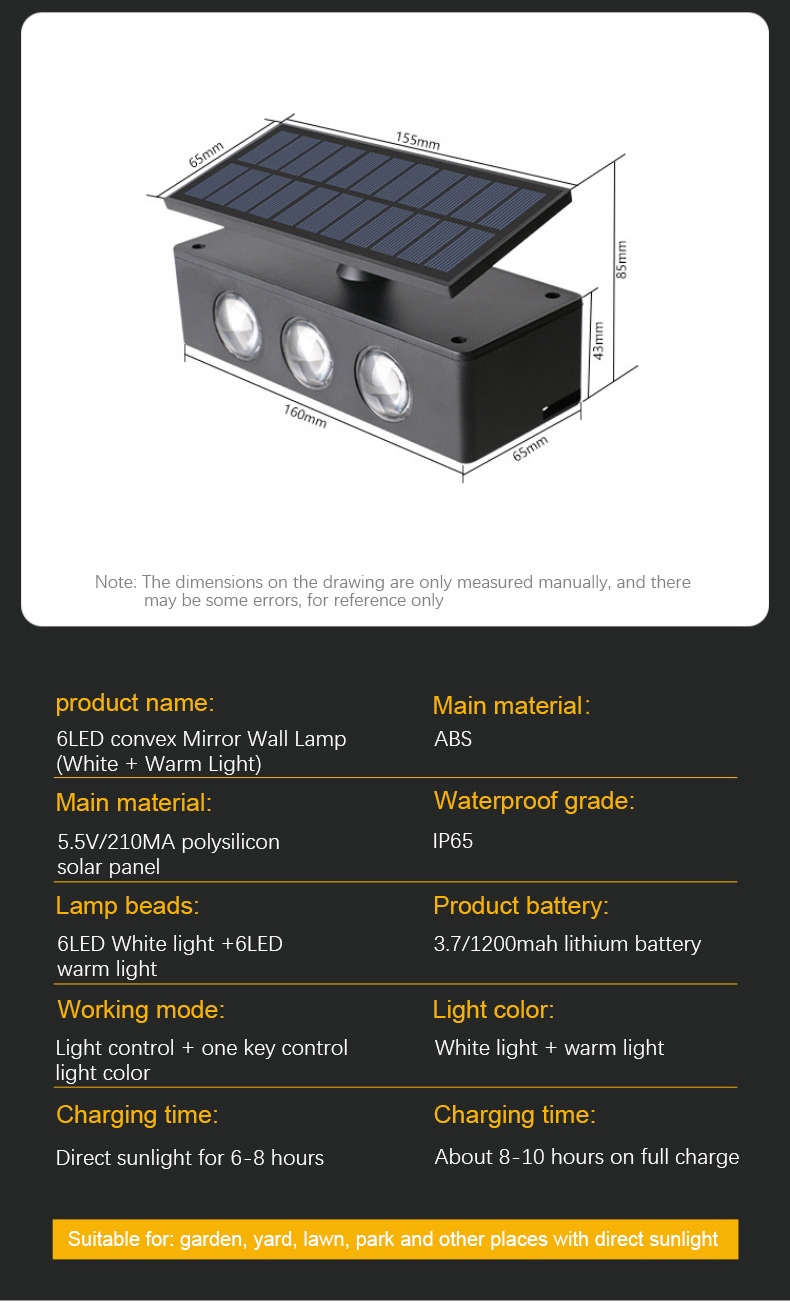 luz de parede led