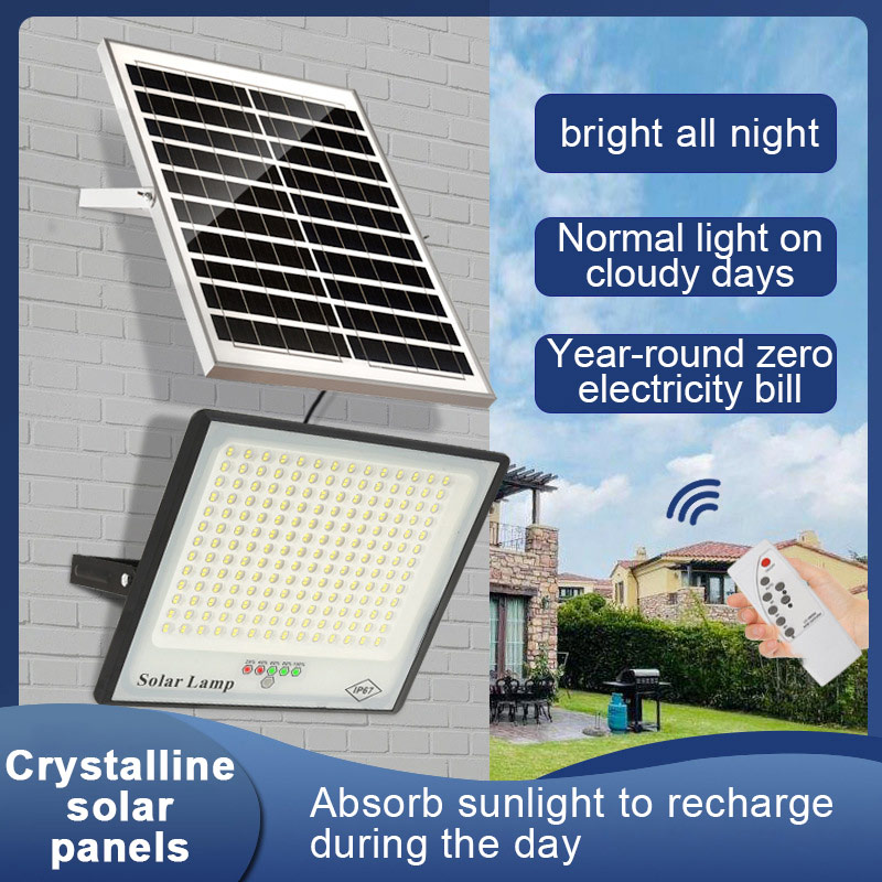 Holofote movido a energia solar