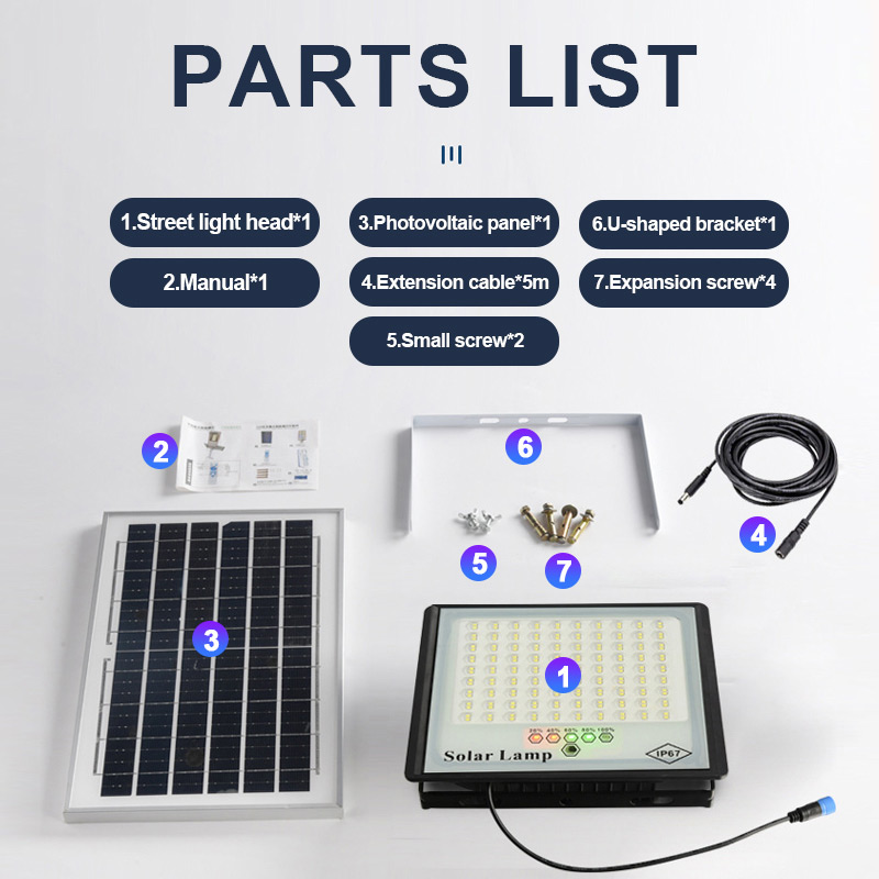 Holofote movido a energia solar