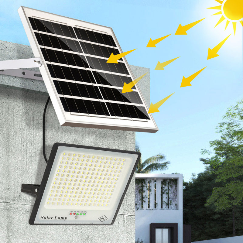 Holofote movido a energia solar