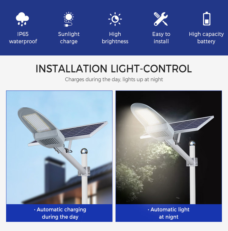 luz de rua led solar