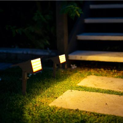 Outdoor courtyard spotlights