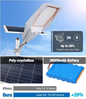 Sistema de energia solar ip65 à prova d'água ao ar livre integrado tudo em um fornecedor de luz de rua led solar
