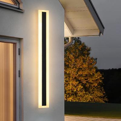 Fabricantes Indoor Outdoor RGBW RGB Lâmpada de parede linear de tira longa para jardim varanda led lâmpada de parede longa
