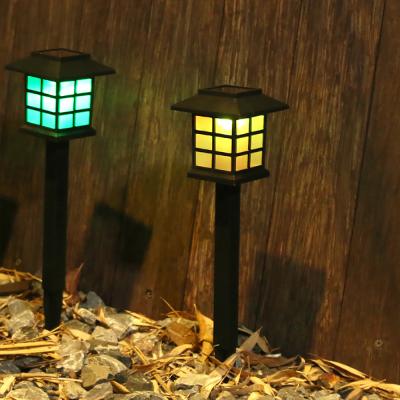 Luzes de jardim solares à prova d'água design personalizado ao ar livre lâmpada de gramado decorativa poste de amarração luzes de caminho de jardim solar
