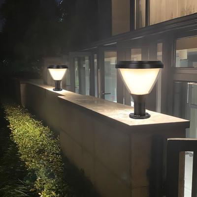 Lâmpada de pilar solar à prova d'água ao ar livre para jardim, lâmpada de parede para jardim, luz de amarração, fabricante

