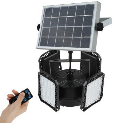 4 Lâmpada Lâmpada Lâmpada Lâmpada Lâmpada Lâmpada de Garagem 128 Led Solar Power Sensor de Movimento Luzes Pendentes IP 65 Com Controle Remoto
