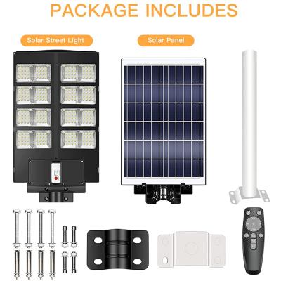 2022 Luz solar de jardim de rua 2022 à prova d'água 600w 800w 1000w integrada tudo em um