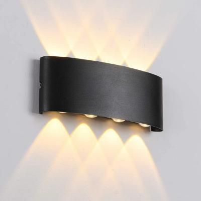 Candeeiro de parede à prova d'água de várias cabeças para ambientes internos e externos, iluminação decorativa para casa e jardim, corredor de gramado