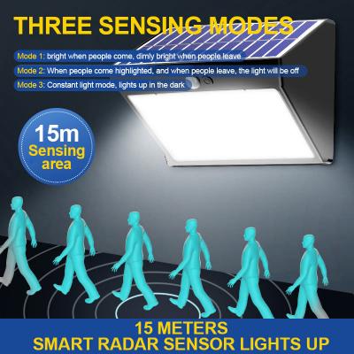 2023 luzes de jardim LED à prova d'água sensor humano luzes de parede solar ao ar livre