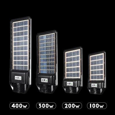 100 W 200 W 300 W 400 W Luz de rua solar integrada LED tudo em um