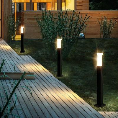 Moderno design personalizado de alumínio ao ar livre decorativo caminho LED poste de luz lâmpadas de gramado